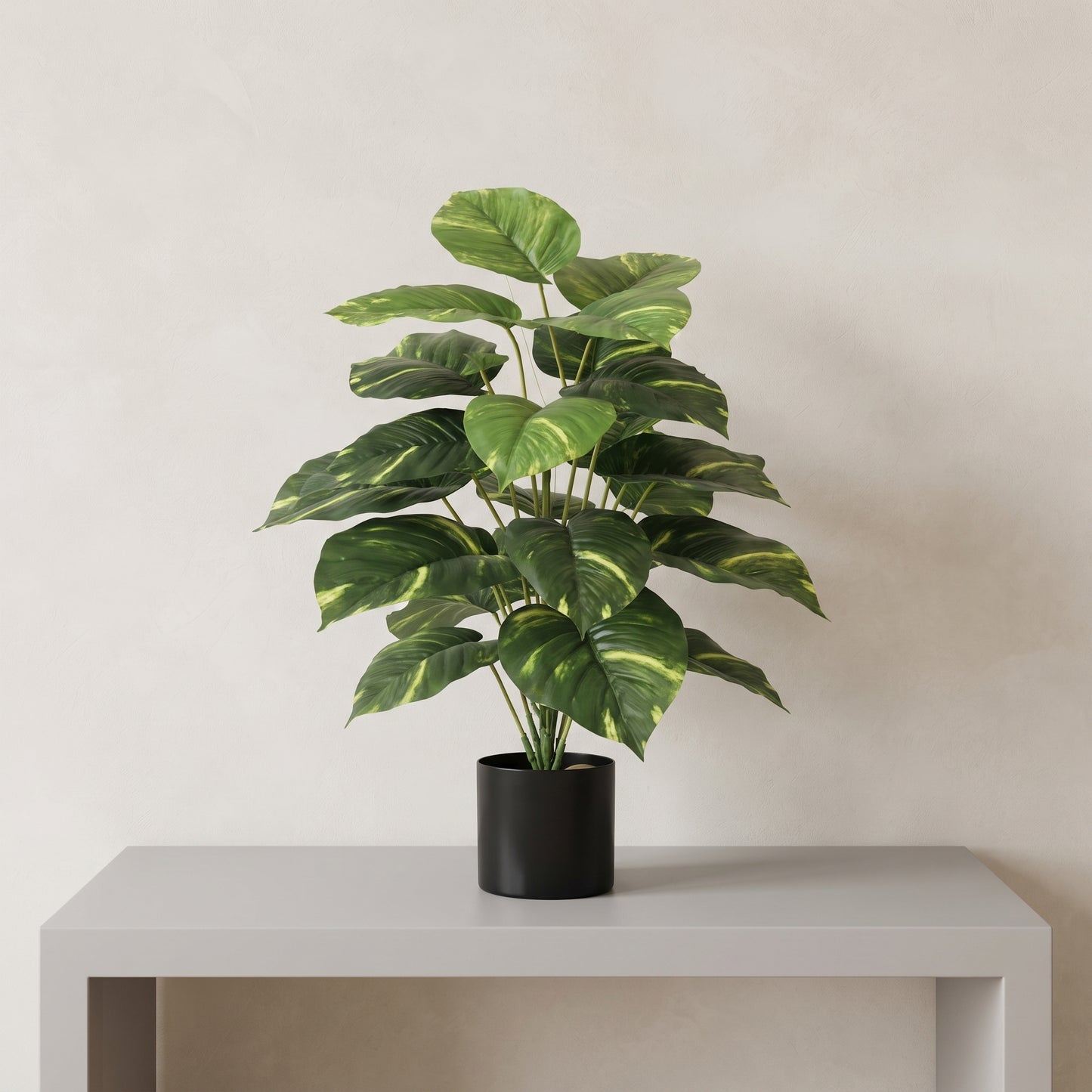 Mini Greenery™ – 18-Leaf Decorative Plant with Pot
