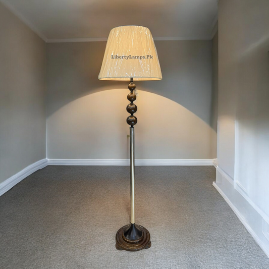 💡 4 Wooden Ball Floor Lamp (Single) 💡