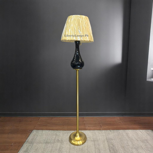💡 Black Glass Floor Lamp (Single) 💡