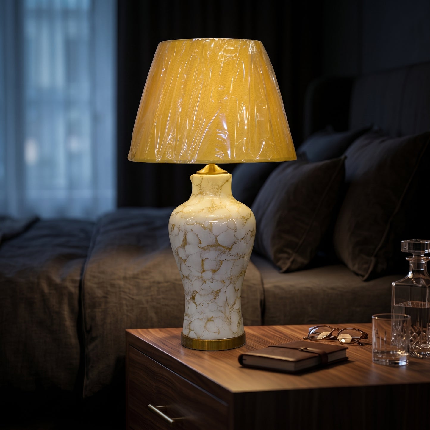 Royal Texture™ – Porcelain Textured Lamp Pair (29 Inch Height)