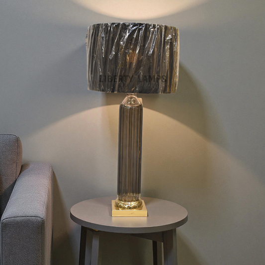 OpalGlow Premium Glass Table Lamp (Pair)