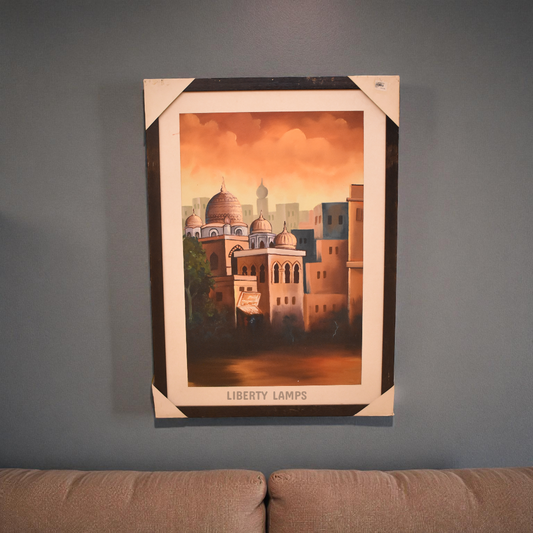 Timeless Old City Streets Oil Painting (Single)