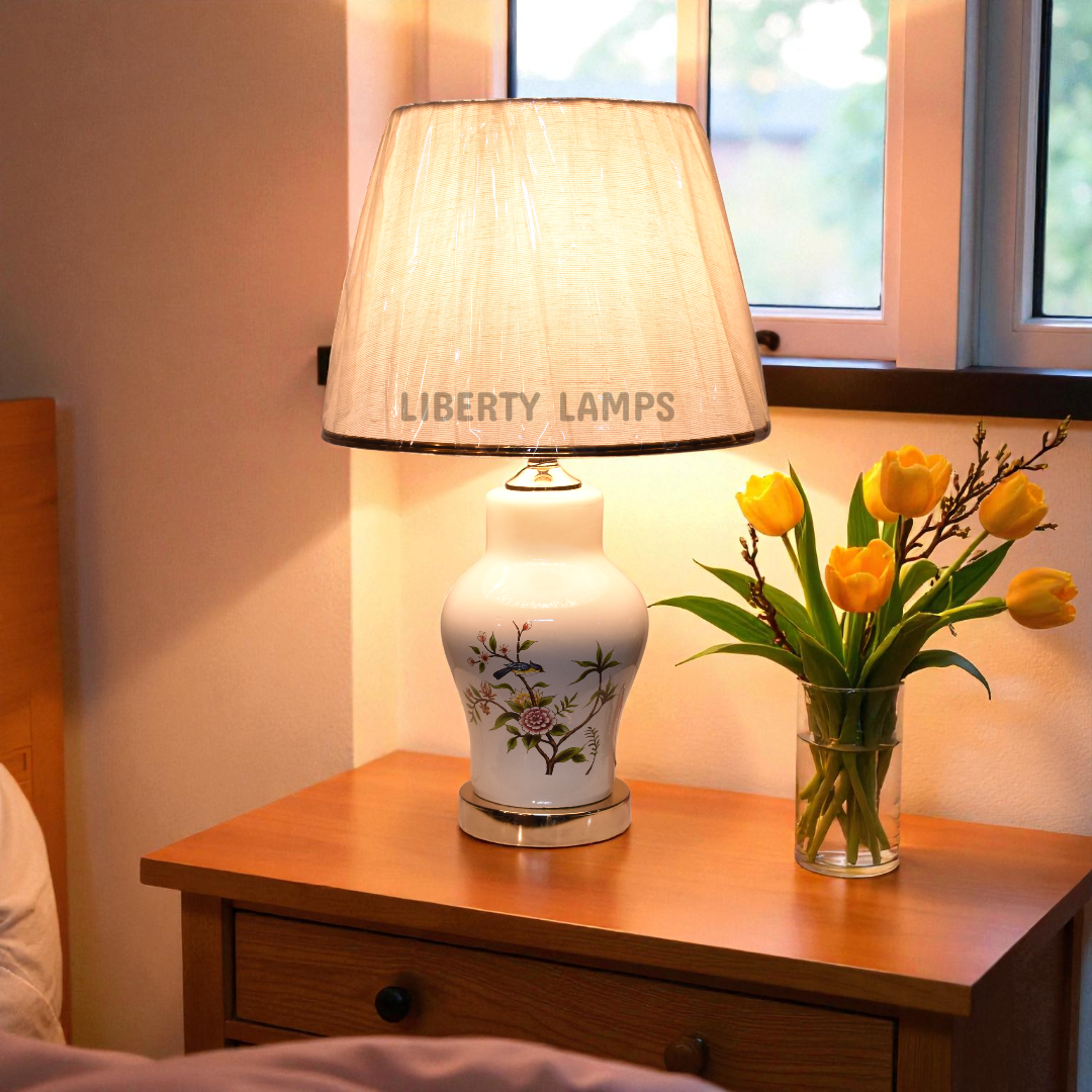 Porcelain Elegance Table Lamp (Pair)