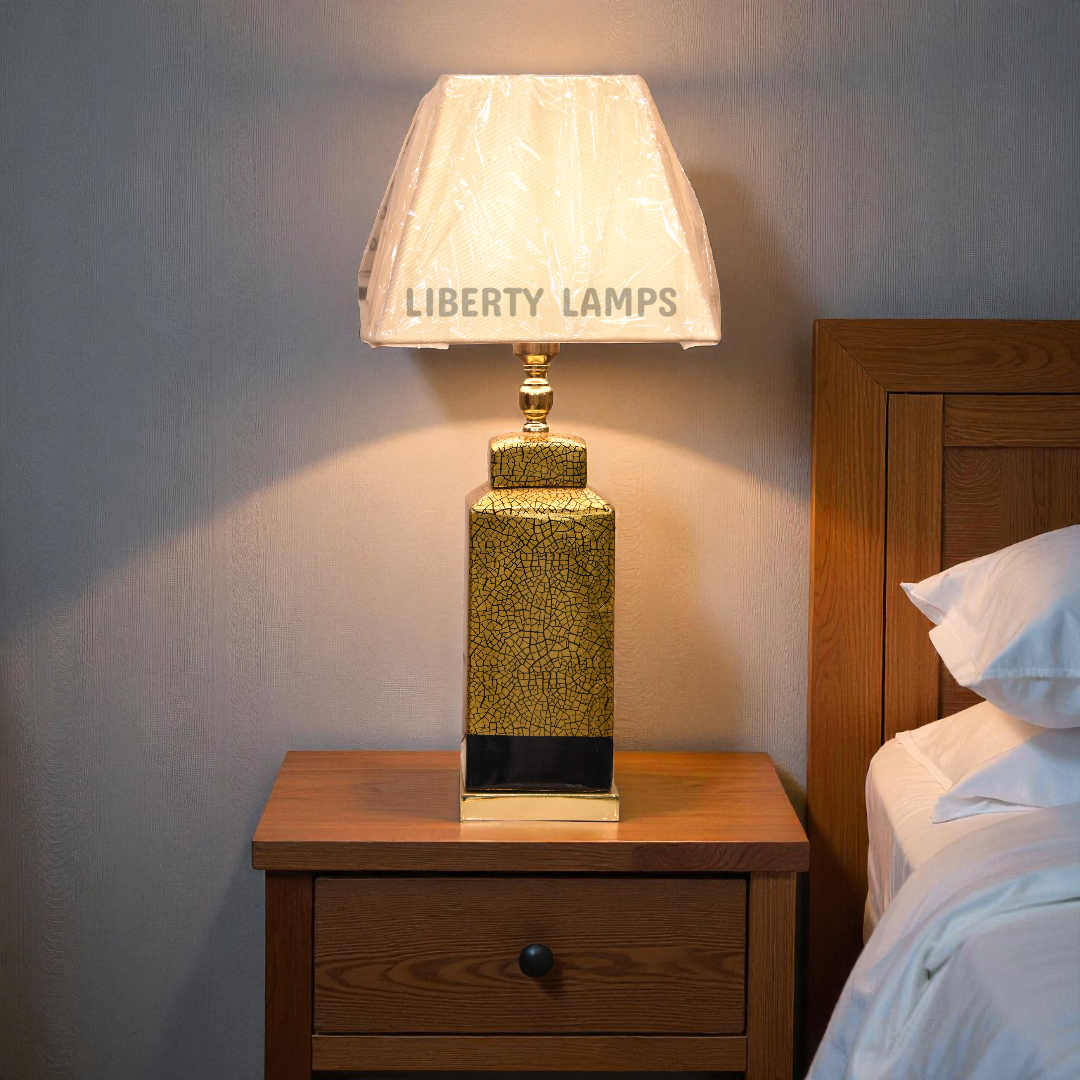 Textura Luxe Metal Table Lamp (Pair)