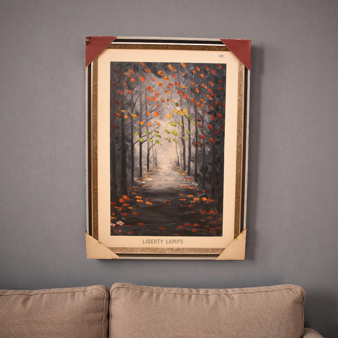 Golden Meadow Landscape Oil Painting (Single)