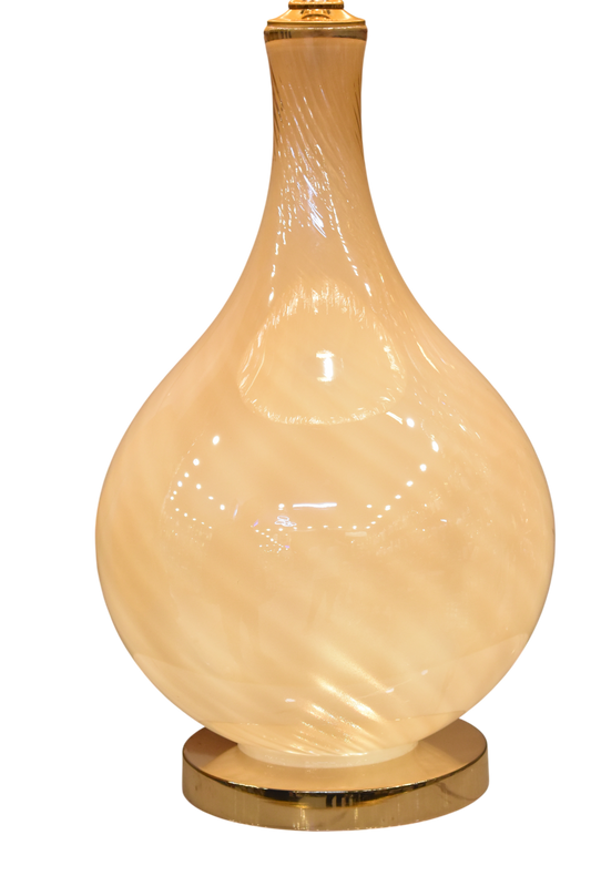 SilkyGlow Tall Glass Table Lamp (Pair)