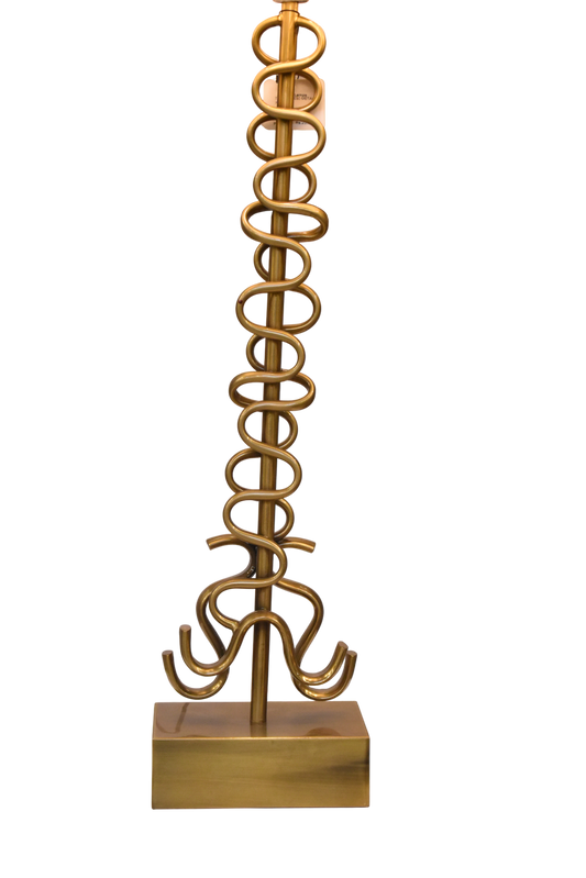 Titanium Elegance Metal Table Lamp (Pair)