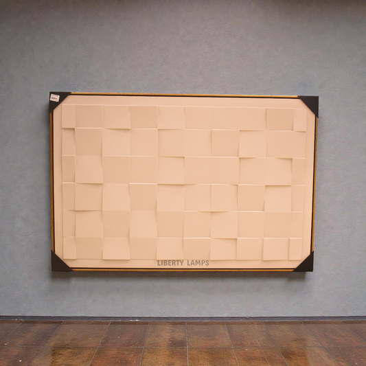 Bronze Horizon 3D Metallic Abstract Painting (Single)