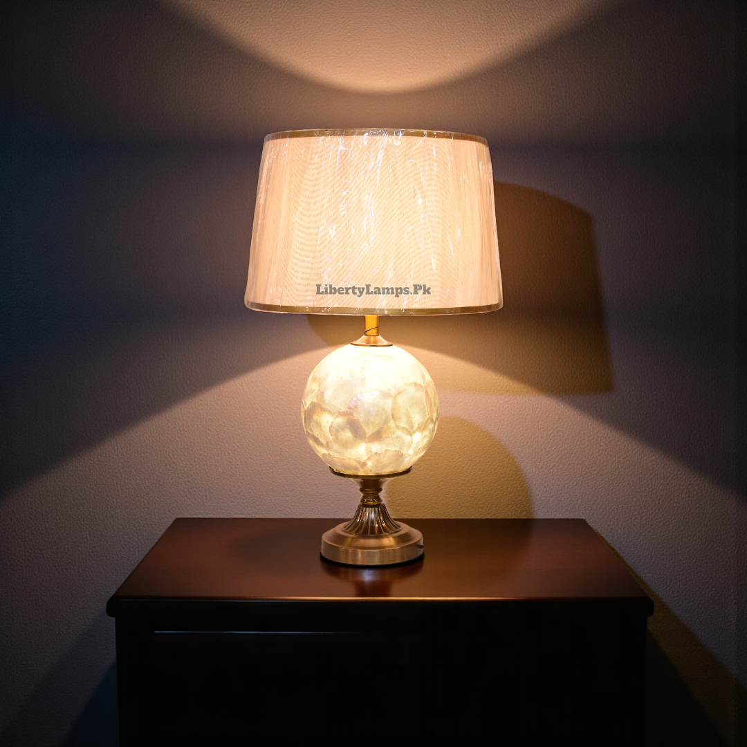 Pearl Radiance – Mother of Pearl Double Light Lamp (Pair)