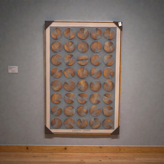 Golden Drift 3D Textured Abstract Canvas (Single)