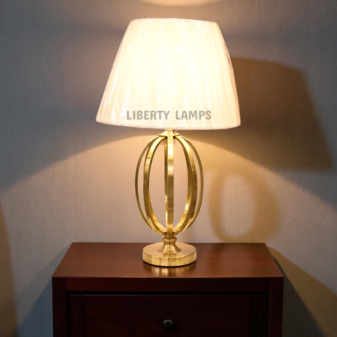 Majestic Glow Metal Table Lamp (Pair)