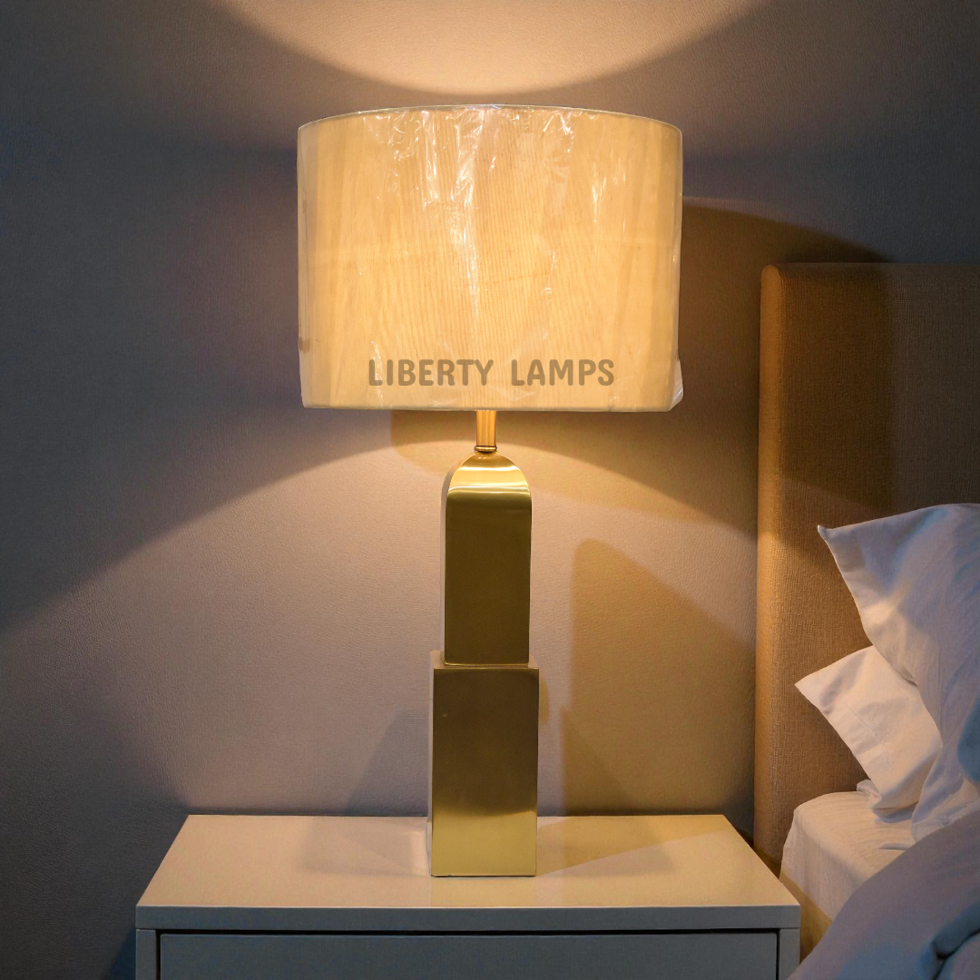 Regal IronGlow Metal Table Lamp (Pair)