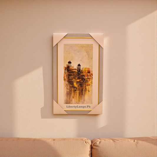 Old City Heritage Oil Painting on Canvas (Single)