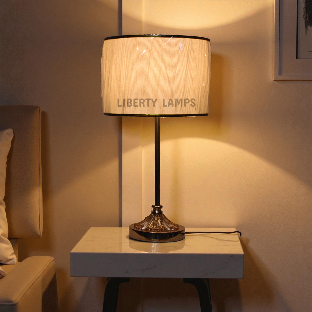 Regal Glow Metal Table Lamp (Pair)