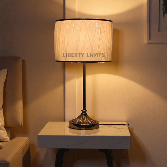 Regal Glow Metal Table Lamp (Pair)