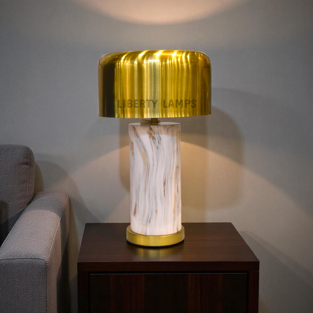 IronCrest Metal Table Lamp with Metal Shade (Pair)