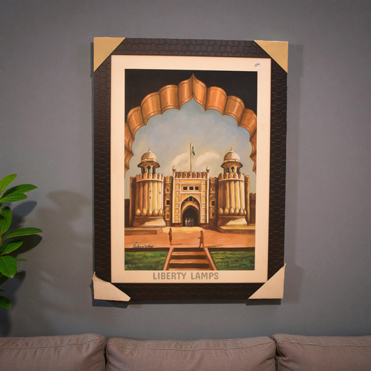 Majestic Lahore Fort – Oil Painting on Canvas (Single)