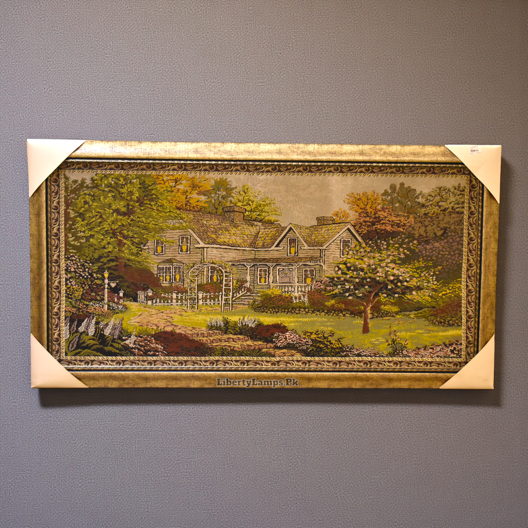 Serene Valley – Landscape Oil Painting on Canvas (Single)