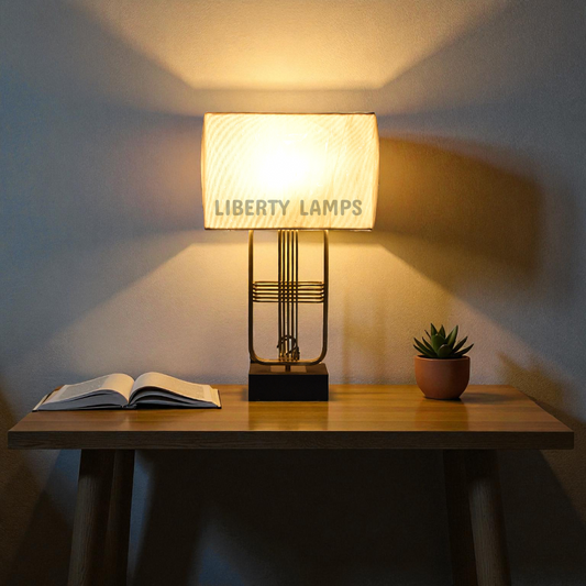 Regal Shine Metal Table Lamp (Pair)