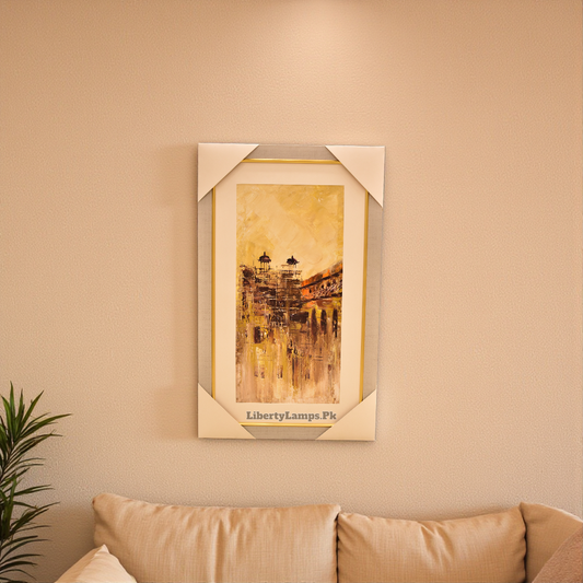 Old City Street View Oil Painting on Canvas (Single)