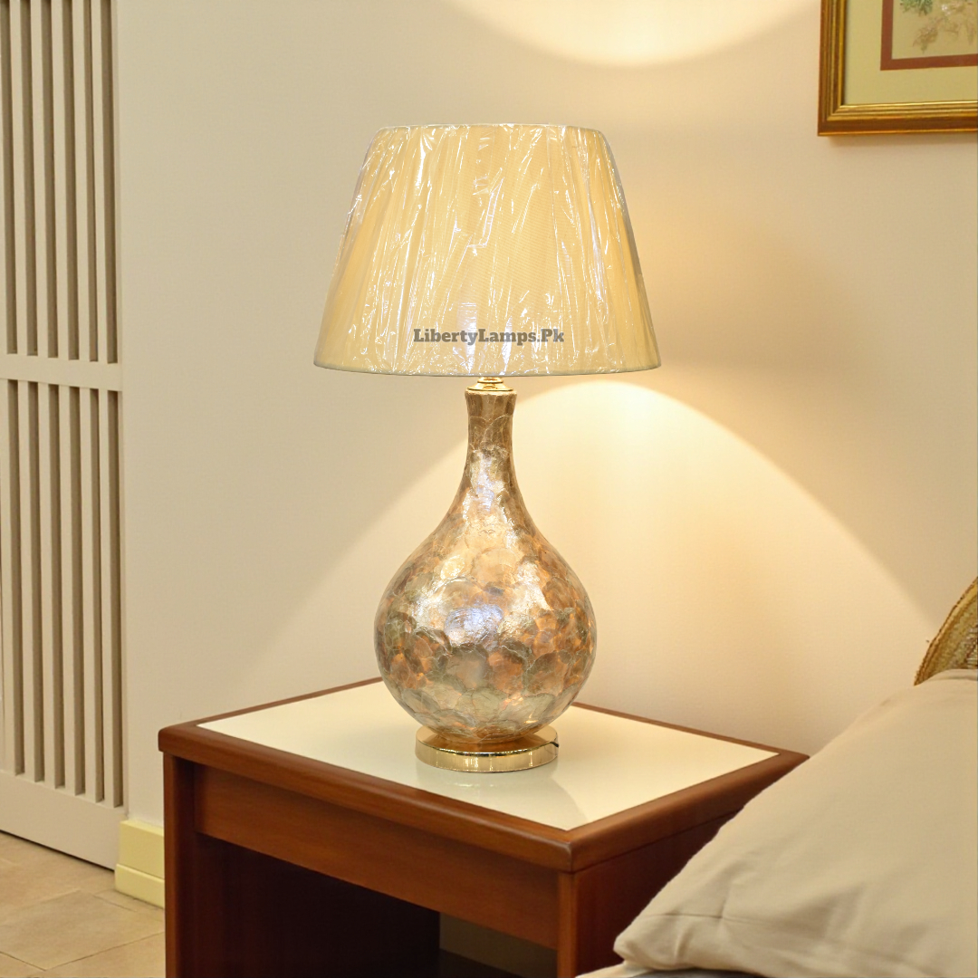 Mother of Pearl Double Light Table Lamp (Pair)