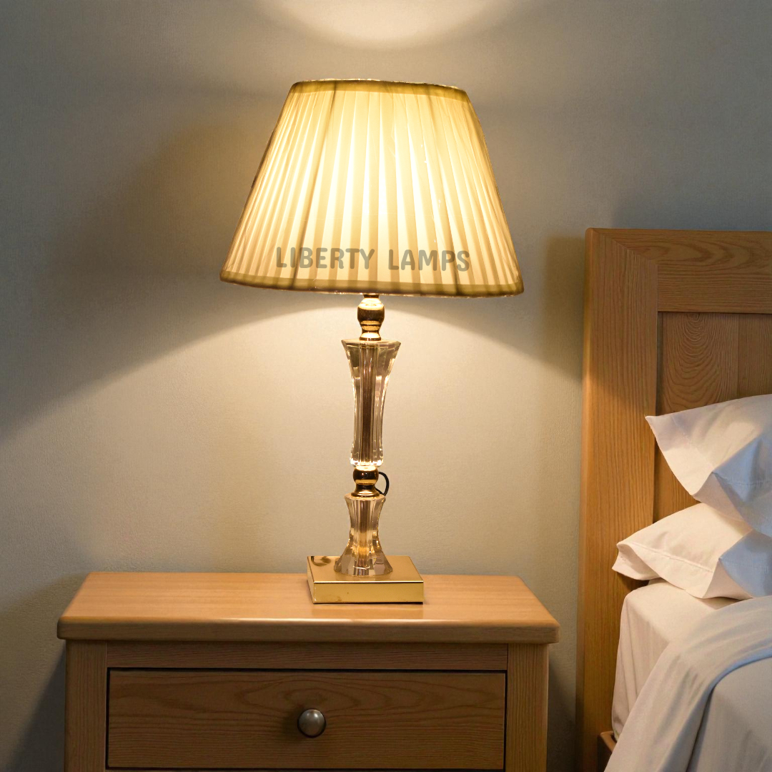 Opulent Glow Crystal Table Lamp (Pair)