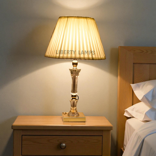 Opulent Glow Crystal Table Lamp (Pair)