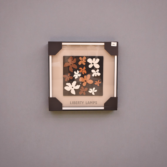 Silver Echo – 3D Framed Wall Painting (Single)