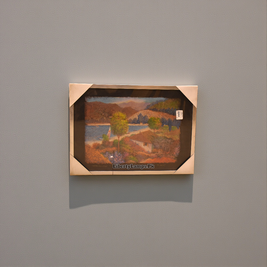 Tranquil View – Scenic Art in Wooden & Mirror Frame (Single)