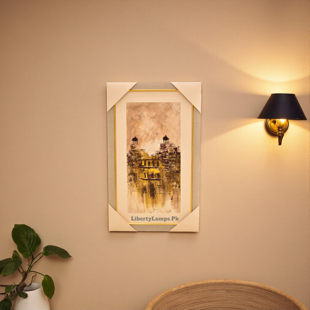 Old City Charm Oil Painting on Canvas (Single)