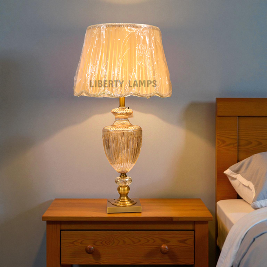 Imperial Aura Glass Table Lamp (Pair)