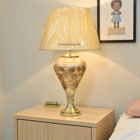 Mother of Pearl Double Light Table Lamp (Pair)