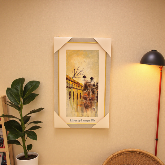 Old City Oil Painting on Canvas (Single)