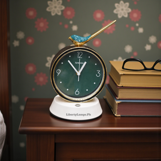 Illuminated Table Clock with Double Light (Single)