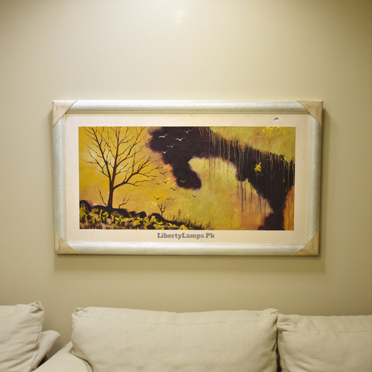 Old City Oil Painting on Canvas (Single)