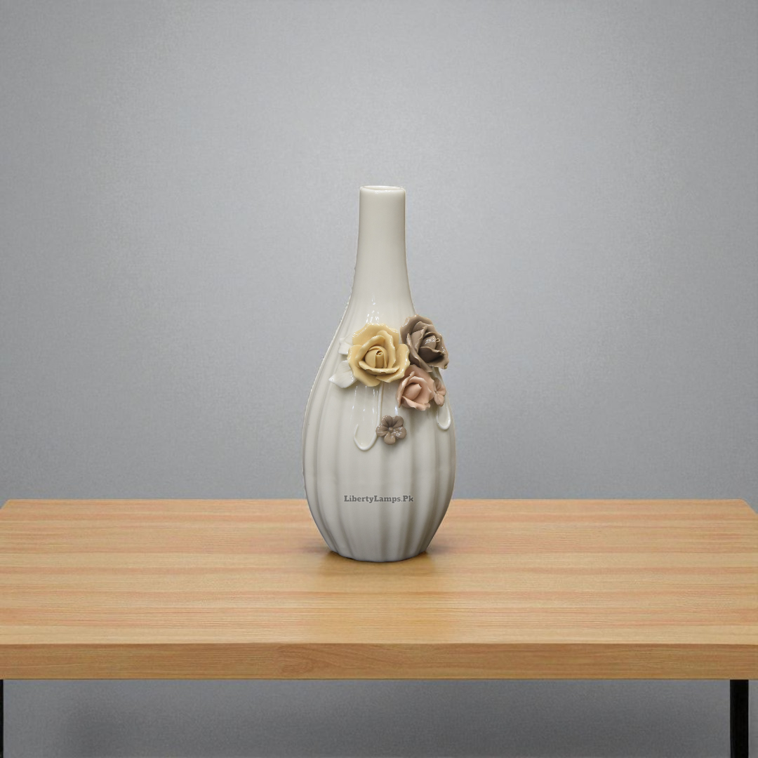 Elegant Ceramic Vase – Timeless Home Decor (Single)