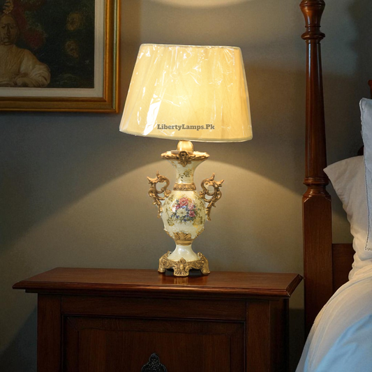 Porcelain Turkish Table Lamp (Pair)