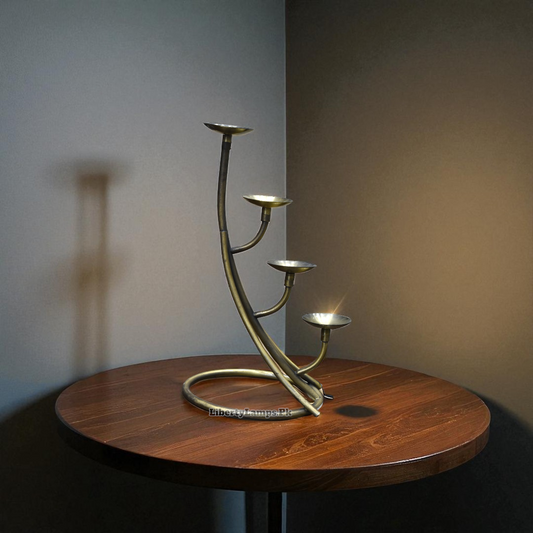 Timeless Elegance Metal Candle Stand (Single) 🕯️✨