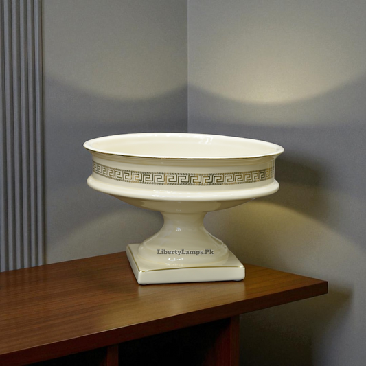 Classic Glazed Ceramic Dish Decoration Piece (Single) 🌸
