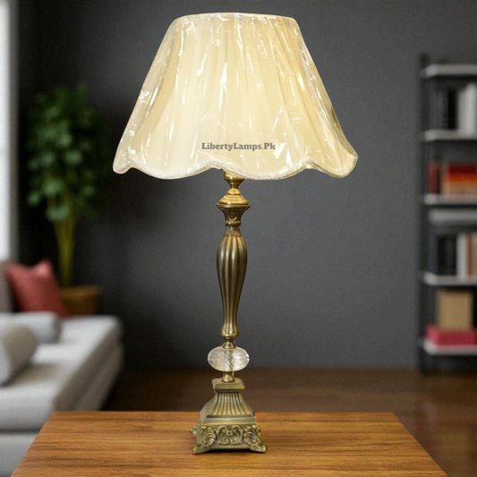 Majestic Metal Carving Table Lamp (Pair)