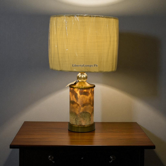 Luminous Mother of Pearl Double Light Table Lamp (Pair)