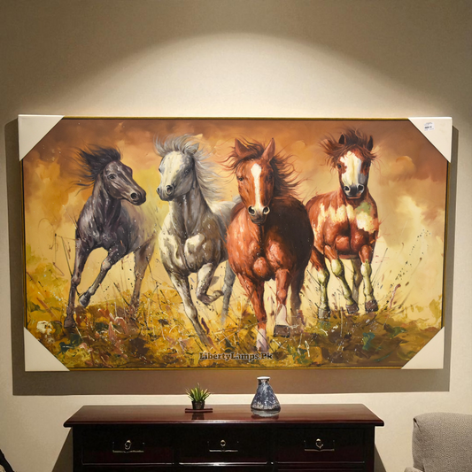 Royal Stallion Horse Oil Painting on Canvas (Single) 🐎🎨
