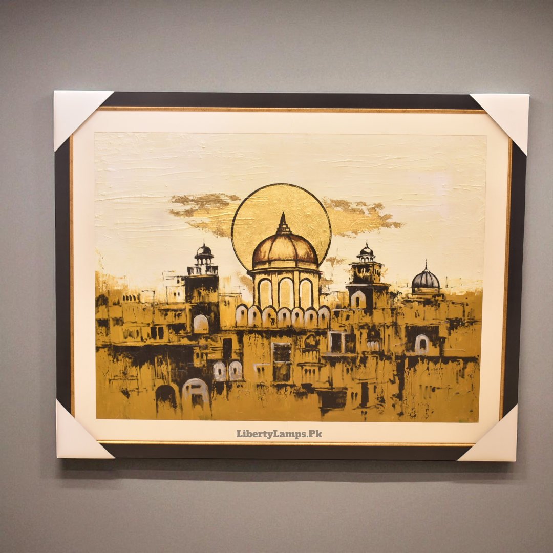 Majestic Taj Mahal Oil Painting on Canvas (Single) 🕌✨