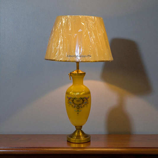 Elegant Printed Glass Table Lamp (Pair)