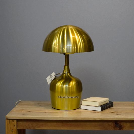Sleek Modern Metal Accent Table Lamp (Pair)