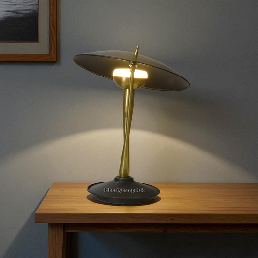 Aurora Edge Unique Design Metal Table Lamp (Pair)