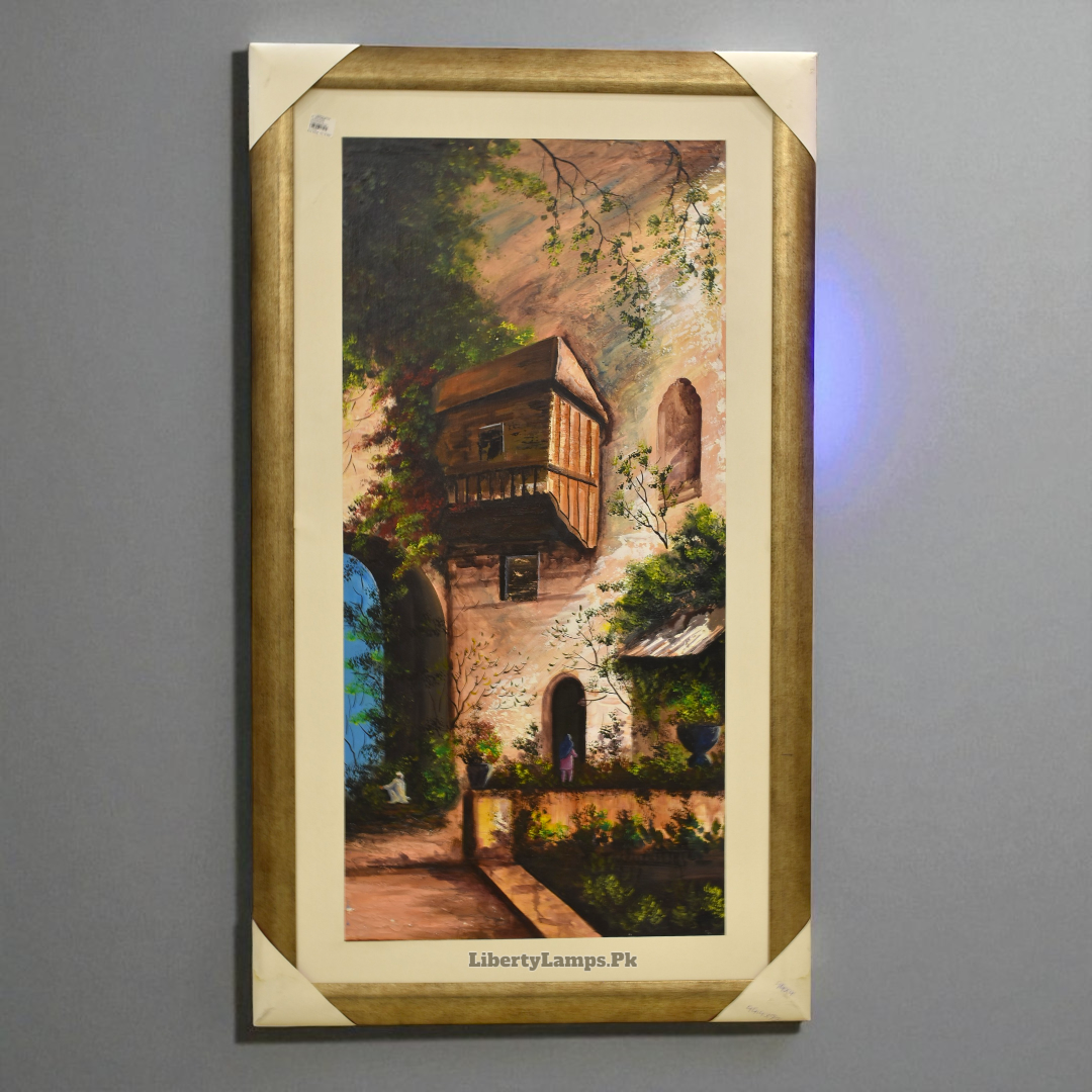 Old City Heritage Oil Painting on Canvas (Single)