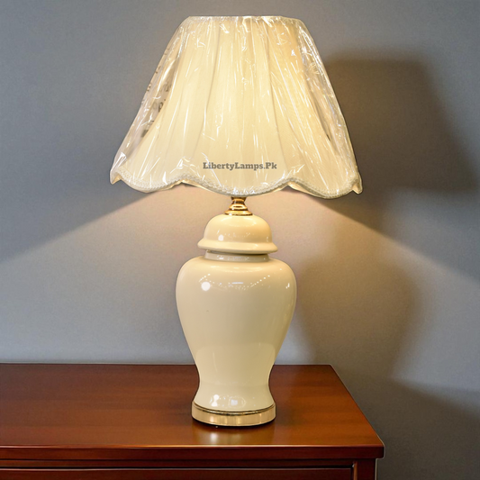 Regal Aura Porcelain Table Lamp (Pair)
