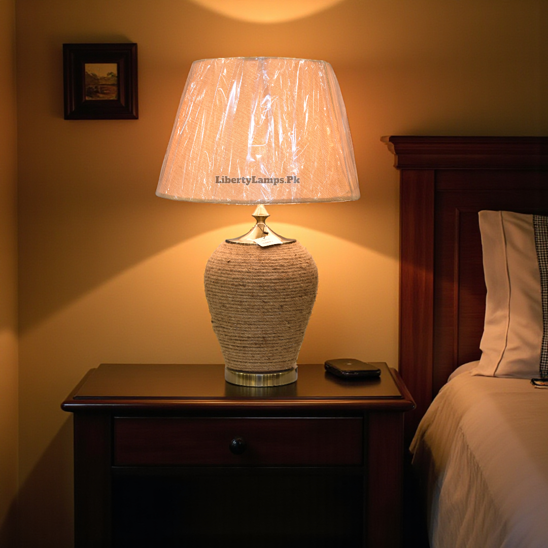 Rustic Rope Weave Table Lamp (Pair)
