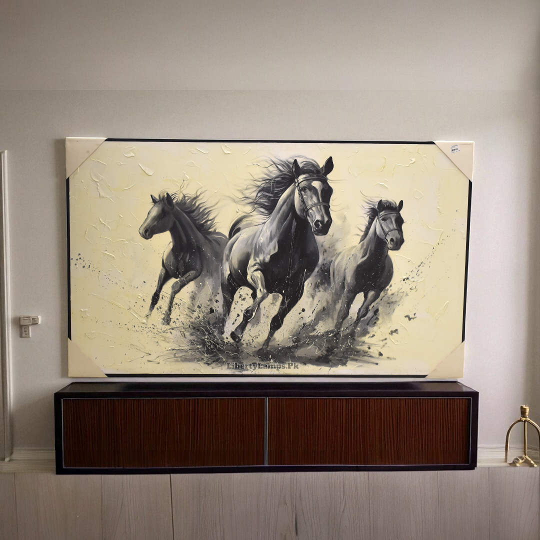 Majestic Stallion Horse Oil Painting on Canvas (Single) 🐎🎨